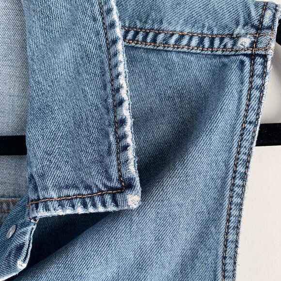 Old Navy  |   100% cotton Jean Jacket Vest size M Women's - Picture 7 of 14